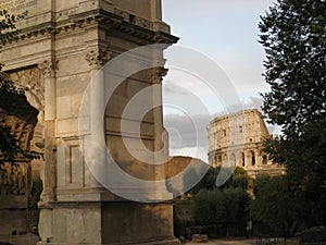 Colosseum and The Arch of Constantine