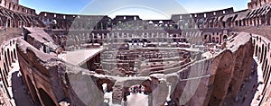 Colosseum roma italy inside view