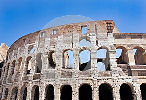 Colosseum in Rome, Italy - close up