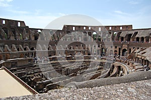 The Colosseum, Rome, Italy from the inside