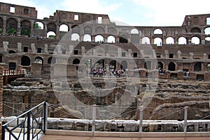 The Colosseum, Rome, Italy from the inside