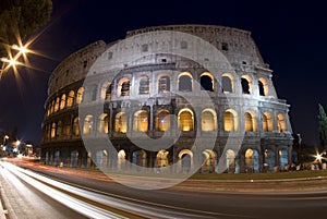 Colosseum rome italy night