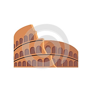 Colosseum, Rome, Italy vector illustration design