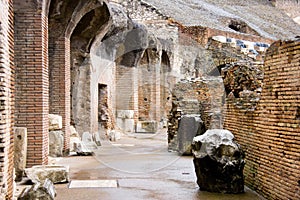 Colosseum Rome Italy Vespasian amphitheater, the antique arena