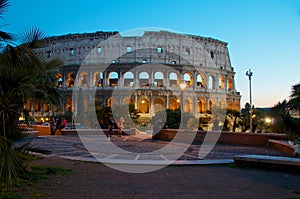 COLOSSEUM ROME VIEW FROM COLLE OPPIO COLOSSEO