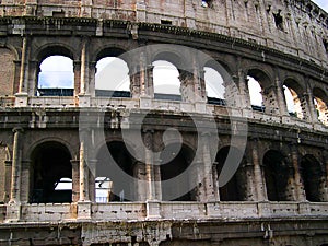 The Colosseum in Rome which still dominates the city