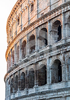 Colosseum at sunrise in Rome, Italy