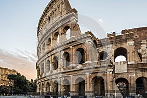 Colosseum at sunrise, Rome, Italy