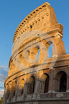 Colosseum at sunset in Rome