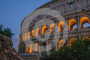 Colosseum at sunset, Rome. Italy.