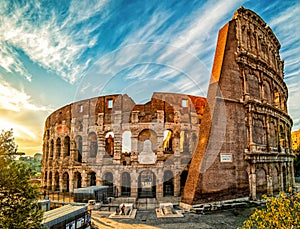 Colosseum, before Sunset, Rome, Italy