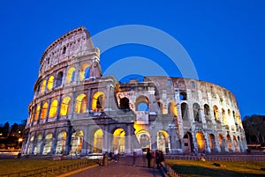 Colosseum at twilight