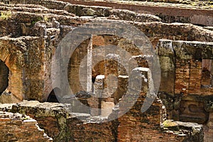 Colosseum Underground Detail Amphitheatrum Flavium Ancient Rome Italy