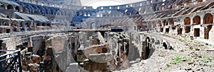 Colosseum was built in the first century in Rome city.