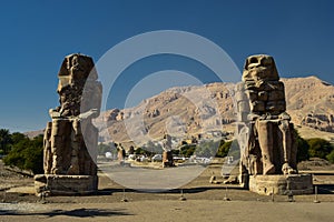 Colossi of Memnon in Thebes, Egypt