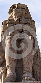 Colossi of Memnon are two massive stone statues Pharaoh Amenhotep III