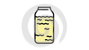 colostrum bottle color icon animation