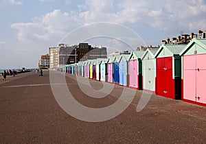 Colouful chalets in Brighton photo