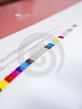 Colour chart on Digital Printing Offset Industry work process