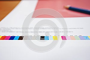 Colore grafico sul digitale premere 