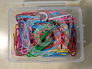 Colour full paper clips