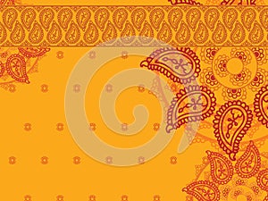 Colour Henna Mandala Background