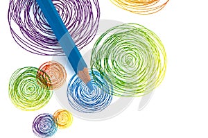 Colour pencil background