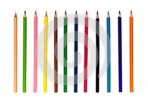 Colour pencils isolated