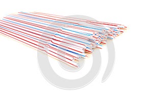 Colour plastic tubules