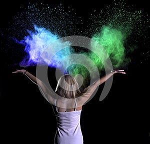 Colour Powder Photo shoot