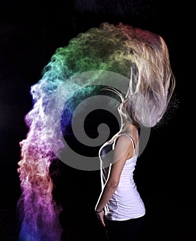 Colour Powder Photo shoot