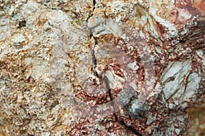 Colour rock texture closeup