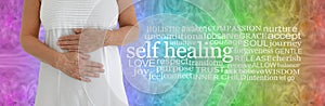 Colour Therapy Self Healing Word Cloud