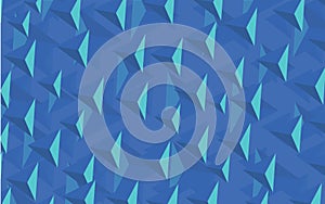 Colourbox Blue irregular triangle mosaic vector background.