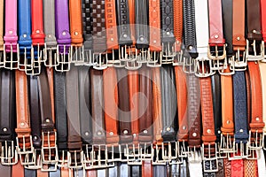 Coloured belts background