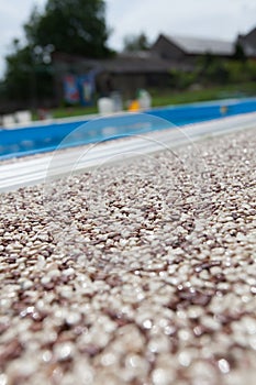 Coloured Concrete Around Pool