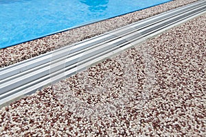 Coloured Concrete Around Pool