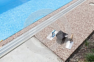 Coloured Concrete Around Pool