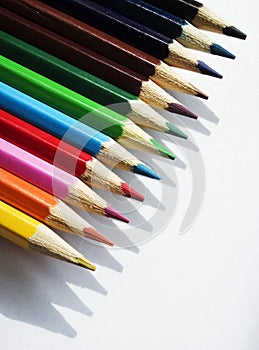 Coloured crayon