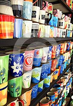 Coloured cups