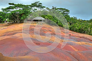 Coloured earth, Chamarel, Mauritius