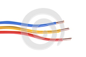 Coloured electric cables