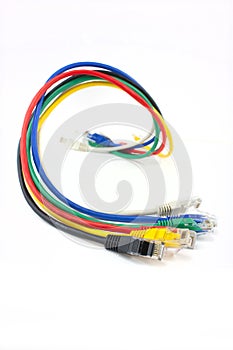 Coloured ethernet network cables