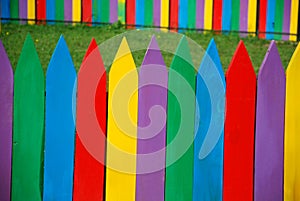Coloured fence