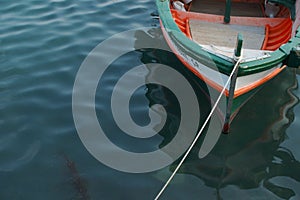 A coloured fishing boat