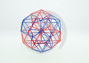 Coloured Handmade Dimensional Model Of Geometric Solid