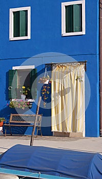 Coloured house in Burano island, Venice