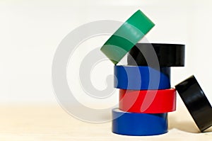 Coloured insulated tape