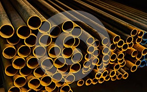 Coloured iron round tubes