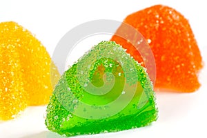 Coloured jelly sweets